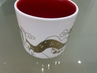 Taza Starbucks China Dragón Cerámica Roja