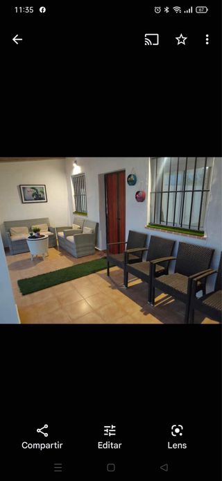 Alquiler de parcela con piscina, chimenea y barbac