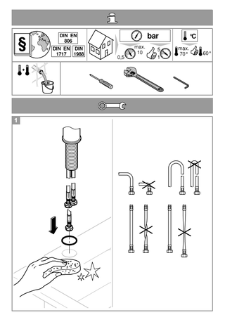 Kit filtrazione Grohe StartCurve e miscelatore