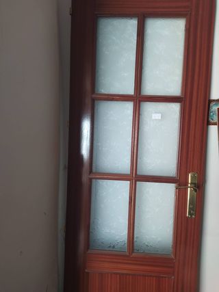 Puerta Sapeli Acristalada 203x72 cms.