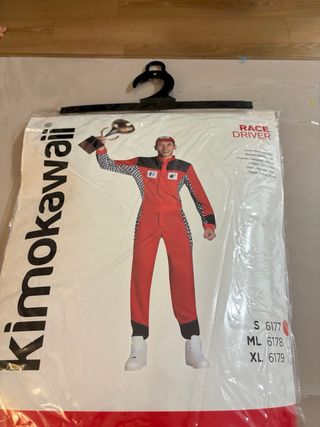 Disfraz Piloto Carreras Kimokawaii Talla S