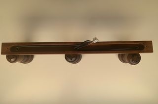 LÁMPARA TECHO 3 FOCOS MADERA