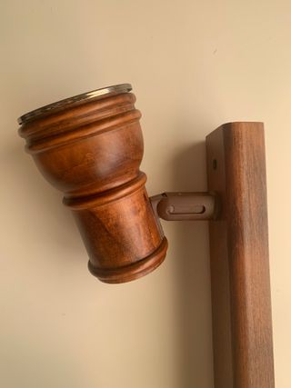 LÁMPARA TECHO 3 FOCOS MADERA