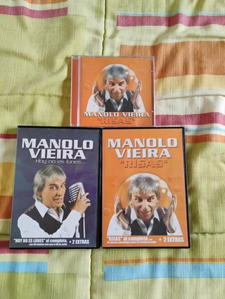 Pack 2 DVD + 1 Cd Humorista Canario Manolo Vieira