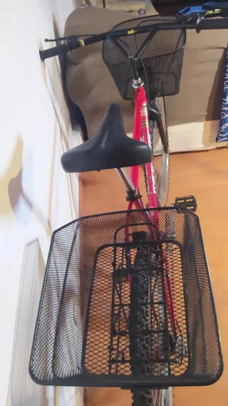 Bicicleta BH Force 12 Roja con Cestas