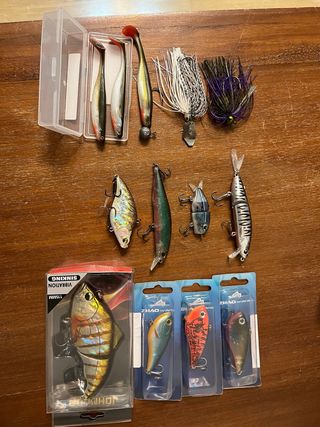 Lotes de señuelos de pesca variados