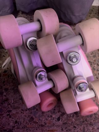 Patines rosas para niña marca oxelo