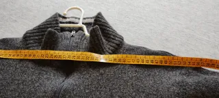 Jersey gris cuello alto cremallera talla XL