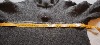 Jersey gris cuello alto cremallera talla XL