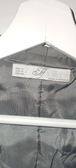 Chaleco Zara Gris Talla M