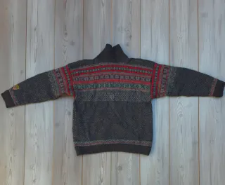 Jersey Dale of Norway gris con cremallera