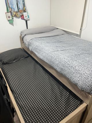 Cama individual con nido y 3 cajones Se da demonta