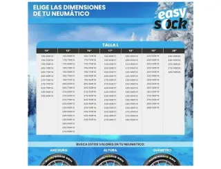 Cadenas de tela para nieve