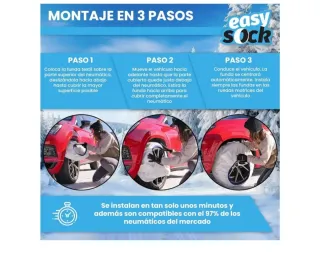 Cadenas de tela para nieve