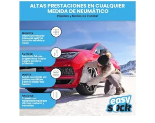 Cadenas de tela para nieve