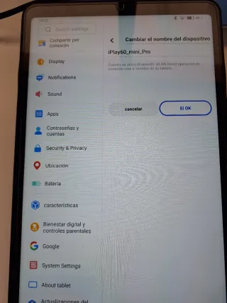 Tablet Alldocube iPlay 60 mini pro in nero