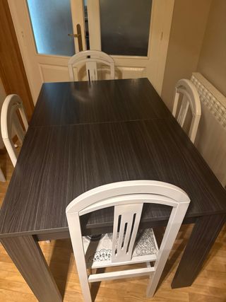 Mesa de comedor extensible madera