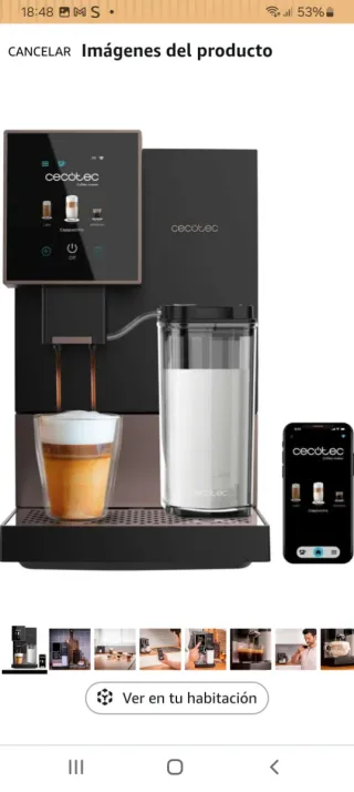 Cafetera Cecotec Superautomática WiFi