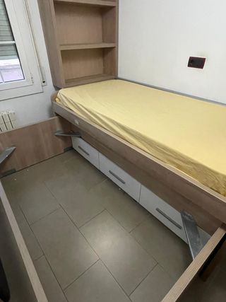 Cama nido de madera con cajones