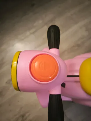 Maleta moto infantil rosa y amarilla