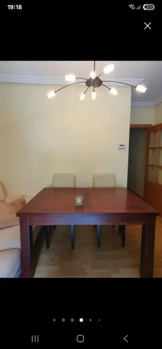 Mesa comedor madera estilo colonial