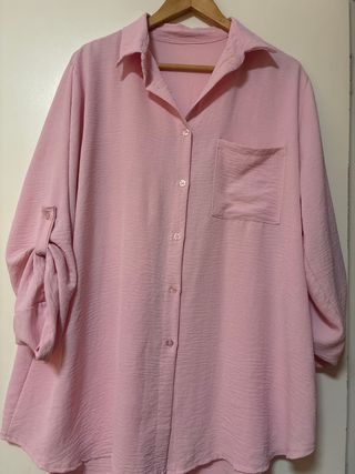Camisa rosa mujer