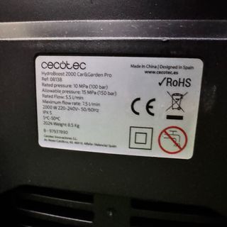 Cecotec HydroBoost 2000 Car&Garden Pro