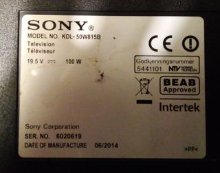 Despiece TV Sony 50W815B
