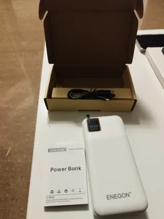 Batería Externa Enegon 20000mAh Carga Rápida 22.5W