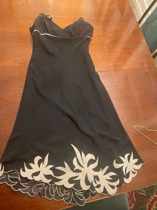 Vestido negro tirantes Estudio Talla M