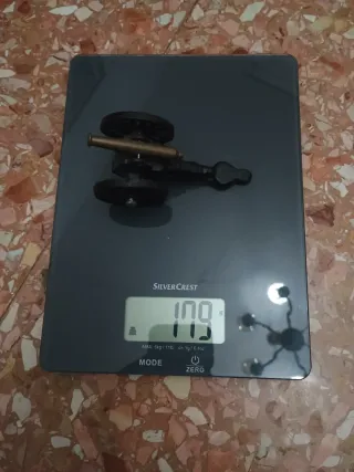 Miniatura cannone ghisa e ottone