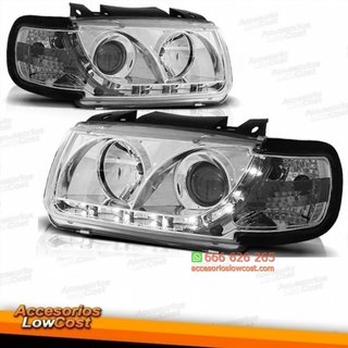 FAROS LUZ DIURNA LED   POLO, 94-99 CRISTAL CLARO/