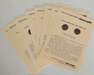 Colección monedas plata catalanas