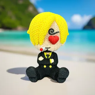 Figura 3D Sanji traje negro
