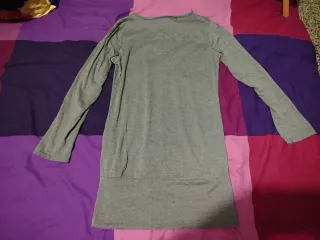 Maglia o vestito grigio manica lunga