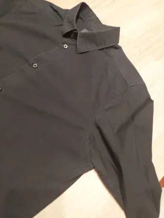 Camisa H&M Premium Cotton Talla M Negra