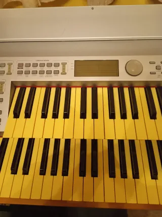 Órgano electrónico con dos teclados