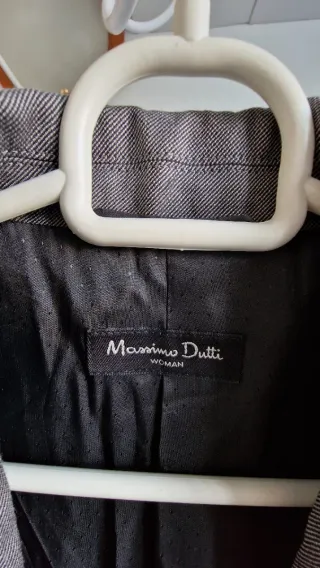 Americana de mujer Massimo Dutti Gris