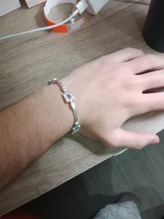 Pulsera de plata Hombre