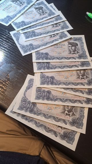 Billetes 500 Pesetas El Banco de España