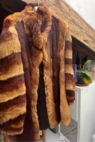 Abrigo de piel vintage alemán