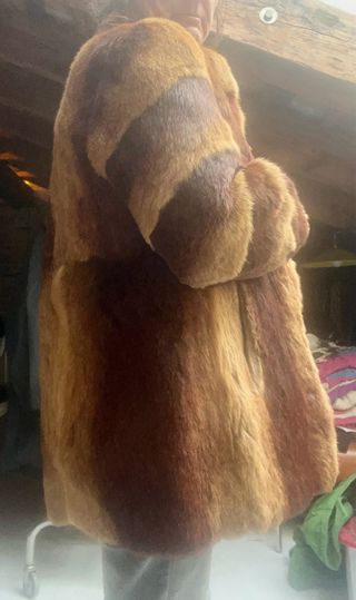 Abrigo de piel vintage alemán