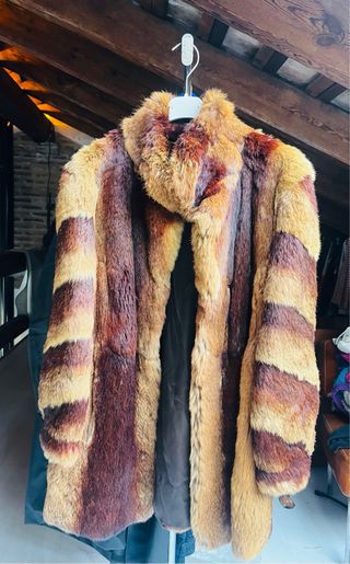 Abrigo de piel vintage alemán