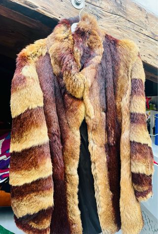 Abrigo de piel vintage alemán