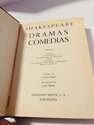 Magnífica edición clásica de Dramas y Comedias de
