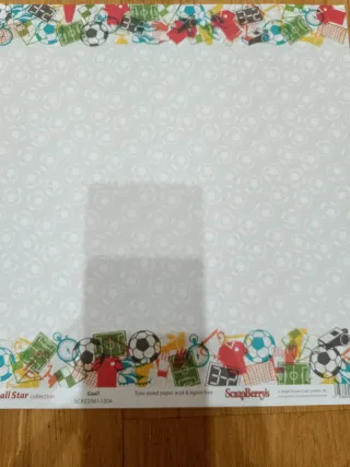 Colección Papeles Football Star 12x12