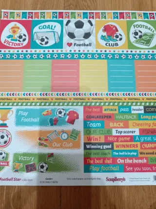 Colección Papeles Football Star 12x12