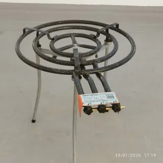 Paellero Gas Butano + Paellera + Trípode
