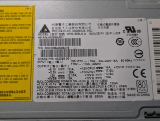 Fuente Alimentación DELTA DPS-650LB 440859-001