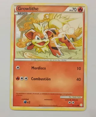 Carta Pokémon Growlithe 65/123